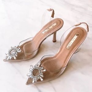 BILLINI ‘Lottie’ Nude Patent heels